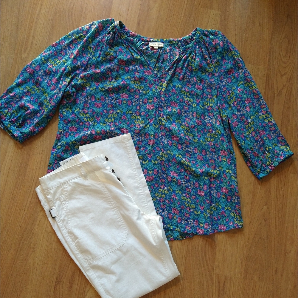 Adrienne Vittadini Floral Blouse